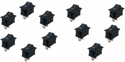 jivith Mini 2 Pin SPST On/Off I/O Switch 3A 250V AC for DIY (10 Pcs) Electronic Components Electronic Hobby Kit