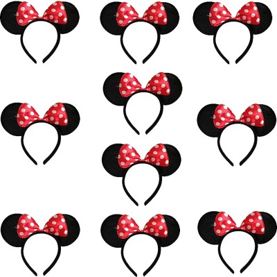 KAKU FANCY DRESSES Minnie Cartoon Character Theme Hair Band(Red, Black)