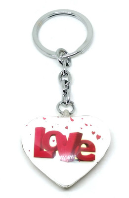 Arkanum ARK1227 Fancy Love Heart Shaped Cute Valentines Couple In Love Model 7 Keyring Key Chain