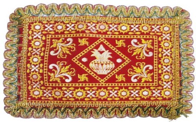 salvusappsolutions Cotton Prayer Mat(Red, Small)