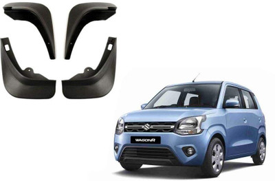 Grownshine Front Mud Guard, Rear Mud Guard For Maruti WagonR 2019(Black)