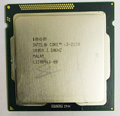 Intel i3-2120 3.3 GHz LGA 1155 Socket 2 Cores 4 Threads 3 MB Smart Cache Desktop Processor(Silver)