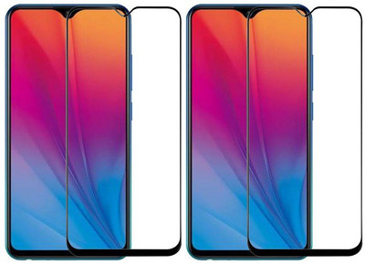 KARTRAY Edge To Edge Tempered Glass for Vivo Y91i(Pack of 2)