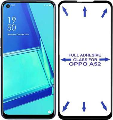 Trust Edge To Edge Tempered Glass for Oppo A52(Pack of 1)
