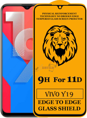 XRENGTH Edge To Edge Tempered Glass for : Vivo Y19(Pack of 1)