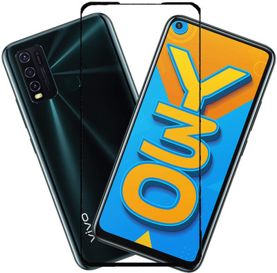 KARTRAY Edge To Edge Tempered Glass for Vivo Y30(Pack of 1)