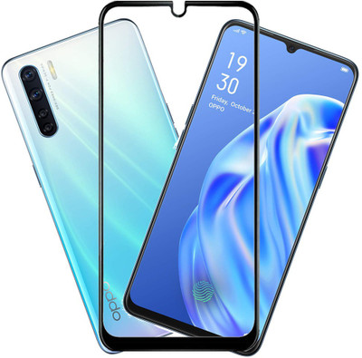 KARTRAY Edge To Edge Tempered Glass for Oppo F15(Pack of 1)