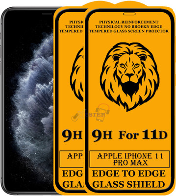 Xester Edge To Edge Tempered Glass for Apple Iphone 11 Pro Max(Pack of 2)