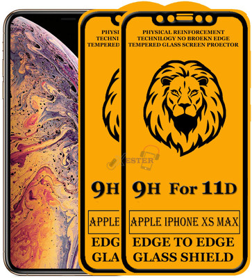 Xester Edge To Edge Tempered Glass for Apple iPhone XS Max(Pack of 2)
