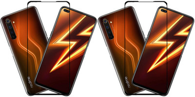 KARTRAY Edge To Edge Tempered Glass for Realme 6 Pro(Pack of 2)