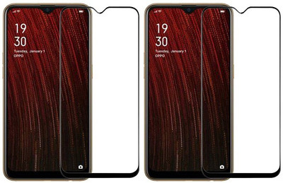 KARTRAY Edge To Edge Tempered Glass for Oppo A5s(Pack of 2)
