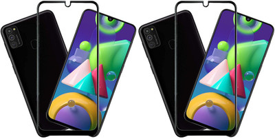 KARTRAY Edge To Edge Tempered Glass for Samsung Galaxy M21(Pack of 2)