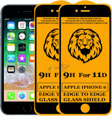 Xester Edge To Edge Tempered Glass for Apple iPhone 6(Pack of 2)