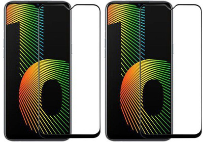 KARTRAY Edge To Edge Tempered Glass for Realme Narzo 10(Pack of 2)