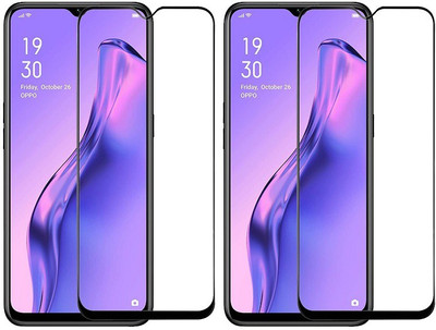 KARTRAY Edge To Edge Tempered Glass for Oppo A8(Pack of 2)