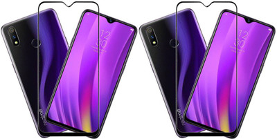 KARTRAY Edge To Edge Tempered Glass for Realme 3 Pro(Pack of 2)