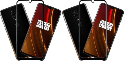 KARTRAY Edge To Edge Tempered Glass for OnePlus 6T, OnePlus 7(Pack of 2)