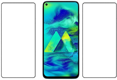 KARTRAY Tempered Glass Guard for Samsung Galaxy M40(Pack of 2)