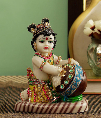 CHAMANLALSETH Decorative Showpiece  -  19 cm(Ceramic, White)