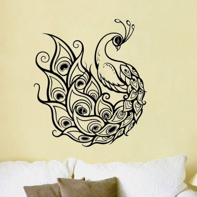 marvellous 60 cm m...oopeacock11 Self Adhesive Sticker(Pack of 1)