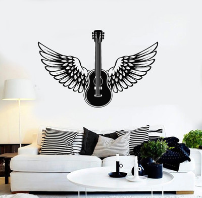 marvellous 80 cm m_featherguitarmusic Self Adhesive Sticker(Pack of 1)