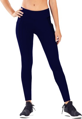 Neu Look Color Block Women Dark Blue Tights