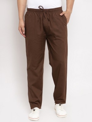 JAINISH Solid Men Brown Track Pants