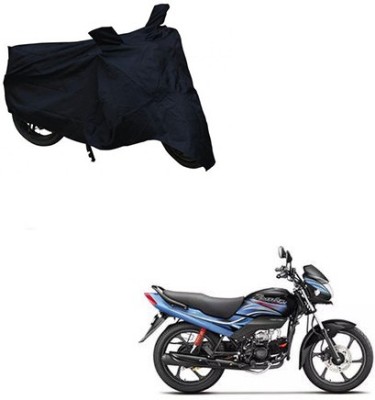 THE REAL ARV Two Wheeler Cover for Hero(Passion Plus, Black)