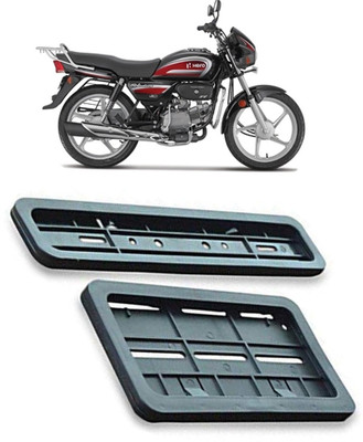 JCTEK Number Plate Frame Standard Size for Bikes Set of 2 (Front - Rear) Bike Number Plate(Plastic 12 cm  x  10 cm)
