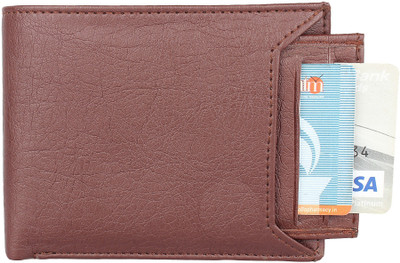 Wildedge Men Black Artificial Leather Wallet(5 Card Slots)