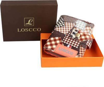 loscco Women Brown Artificial Leather Wallet