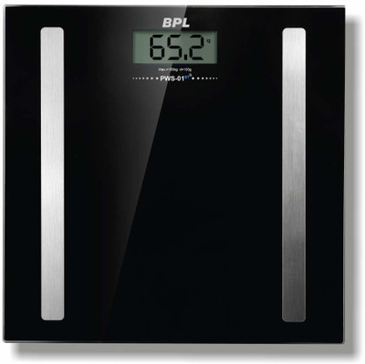 BPL Medical Technologies PWS-01 BT Bluetooth Enabled Weighing Machine Weighing Scale(Black)