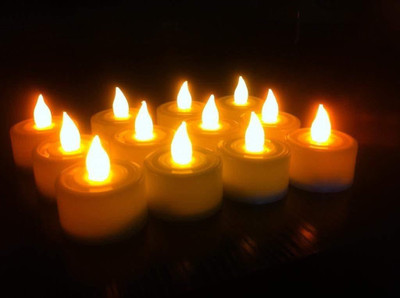 Ein Sof ES_LED_12 Candle(Multicolor, Pack of 12)
