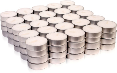 Silverlight Tealight Candle(White, Pack of 100)
