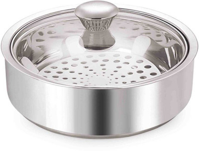 BOROSIL SS Roti Saver with coaste 1.1 litres Serve Casserole(1.1 ml)