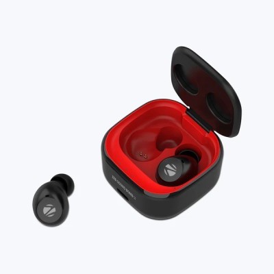 ZEBRONICS ZEB-Sound Bomb S1 Bluetooth Headset(Red and Black, In the Ear)