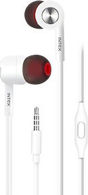 Intex Thunder 104 Wired Headset for Tablets and Smartphones Wired Headset(White, In the Ear)