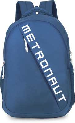 METRONAUT Expandable waterproof laptop bag with rain cover Navy 30 L Laptop Backpack(Blue)