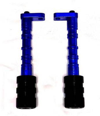 WHEETOYKART Heavy Duty CNC Frame Slider Crash Protection Guard (Frame Protector) for YZF R15 V3 & MT 15-Blue Bike Crash Guard(Universal For Bike)