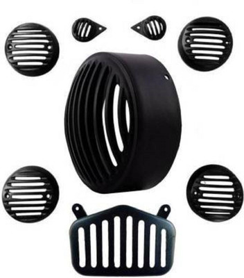 WHEETOYKART Standard Grill For Bullet-Standard 350 & 500 (Set Of 8) Bike Headlight Grill(Black)... Bike Headlight Grill(Black)