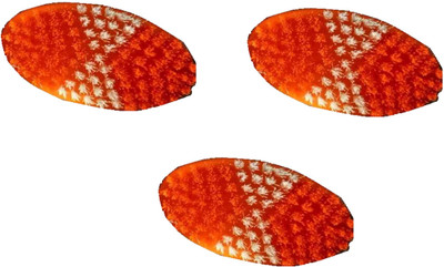 SOORYADEV INDUSTRIES Nylon Wet and Dry Brush(Orange, 3 Units)