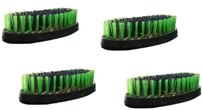 SOORYADEV INDUSTRIES Nylon Wet and Dry Brush(Green, 4 Units)