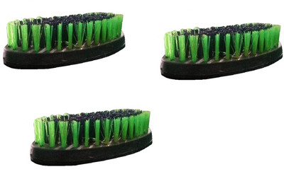 SOORYADEV INDUSTRIES Nylon Wet and Dry Brush(Green, 3 Units)