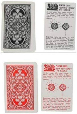 R.s.Magic Tricks (Marked) Playing Cards Grand Master (Pack of 2 Deck) 1+ Red, 1+ Black... Card Magic(RED & BLACK)