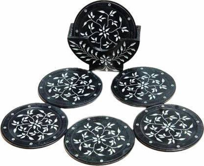 TANISHKA CREATIONS Round Stone Coaster Set(Pack of 1)