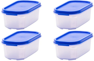 VARMORA Plastic Grocery Container  - 550 ml(Pack of 4, Blue)