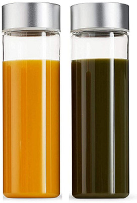 GLASSBAR Glass Grocery Container  - 500 ml(Pack of 2, Clear)