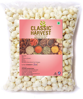 Classic Harvest Regular Lotus Seed Pop/Gorgon Nut Puffed Kernels (Phool Makhana) Fox Nut Grade - Big Size Phool Makhana(500 g)