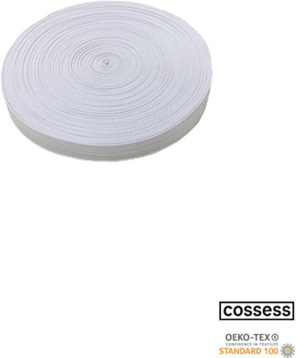 Cossess Knitted White Elastic(15 m)