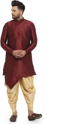 SAIFOO Men Kurta Dhoti Pant Set